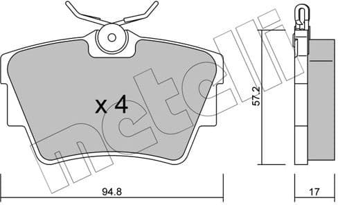 Brake Pad Set, disc brake 22-0635-0