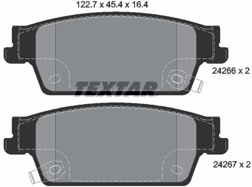 Brake Pad Set, disc brake Q+ 2426601