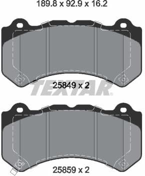 Brake Pad Set, disc brake 2584901