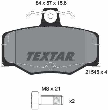 Brake Pad Set, disc brake Q+ 2154501