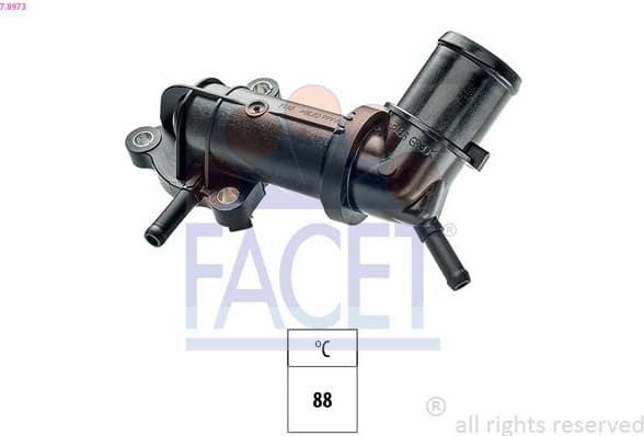 Thermostat, coolant Made in Italy - OE Equivalent 7.8973