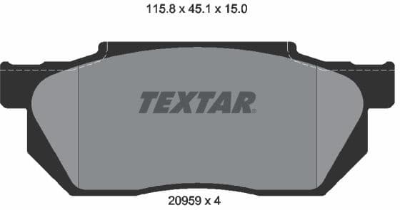 Brake Pad Set, disc brake 2095901