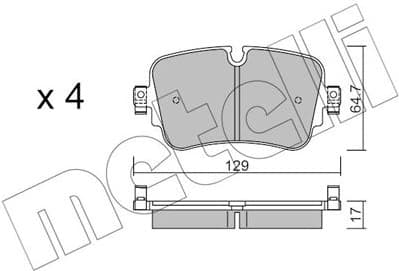 Brake Pad Set, disc brake 22-1130-0