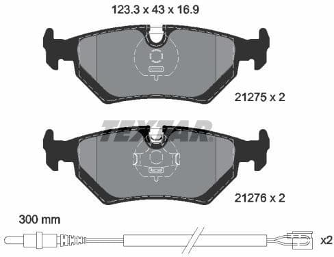 Brake Pad Set, disc brake Q+ 2127501