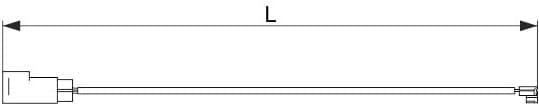 Warning Contact, brake pad wear 1 987 473 626
