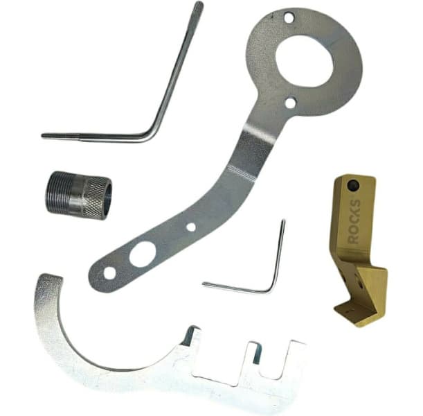 Paskirstymo mechanizmo fiksavimo, Velenėlių ir kuro siurblio montavimo įrankių komplektas ROOKS
