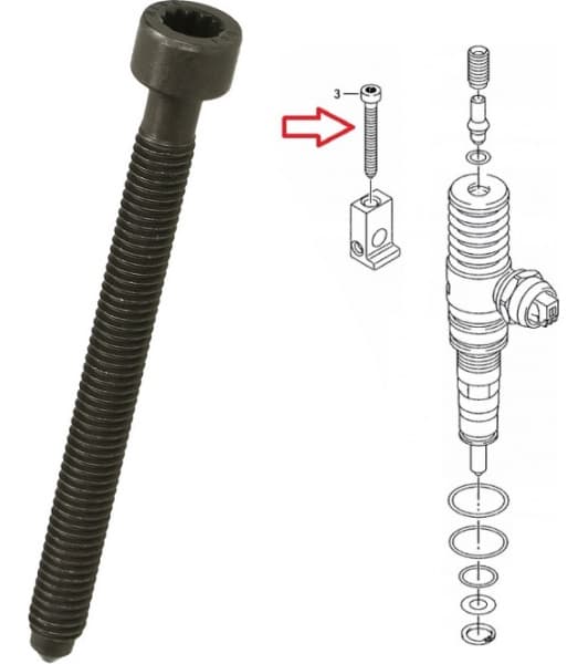 Varžtas purkštuko VW/Audi - 038103385A (VAG) - Autoera - image 3