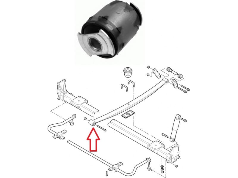 Bushing leaf spring 36315 01 - image 2