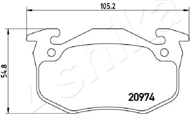 Brake Pad Set, disc brake 51-00-0611 - image 2