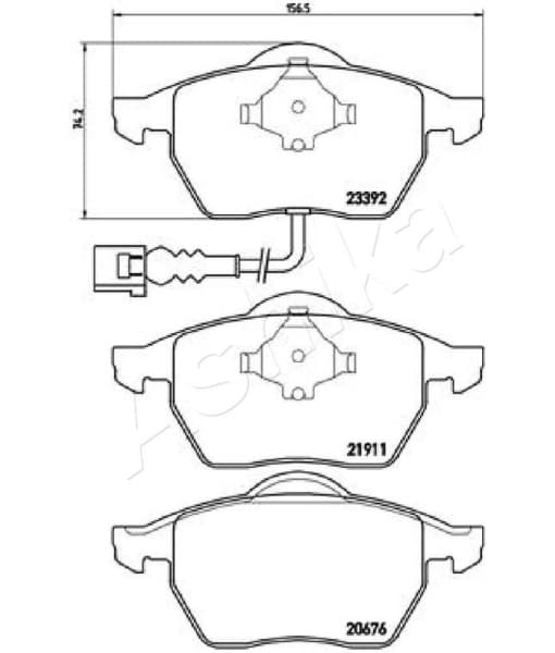 Brake Pad Set, disc brake 50-00-0906