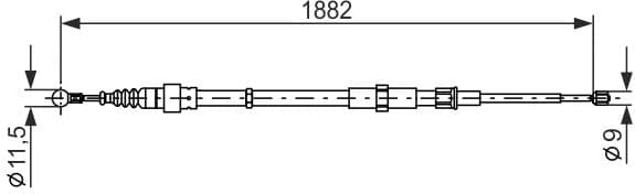 Cable Pull, parking brake 1 987 482 193 - image 2