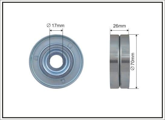 Tensioner Pulley, V-ribbed belt 500629