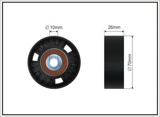 Deflection/Guide Pulley, V-ribbed belt 281-26 SC