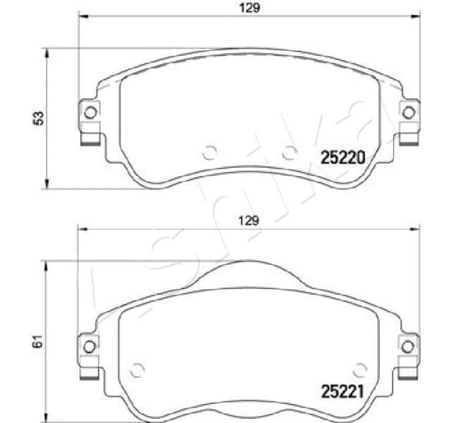 Brake Pad Set, disc brake 50-00-0614 - image 2