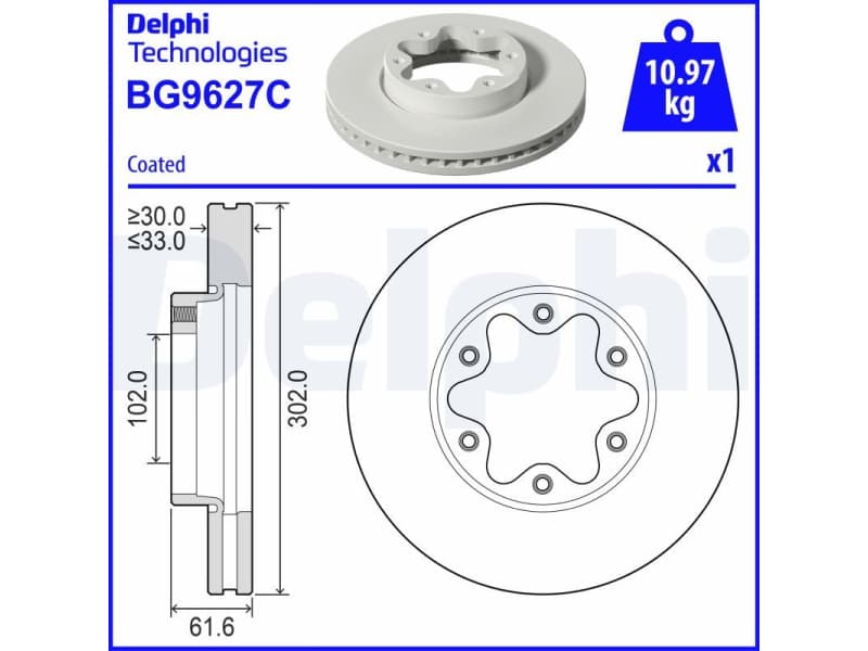 Brake Disc BG9627C