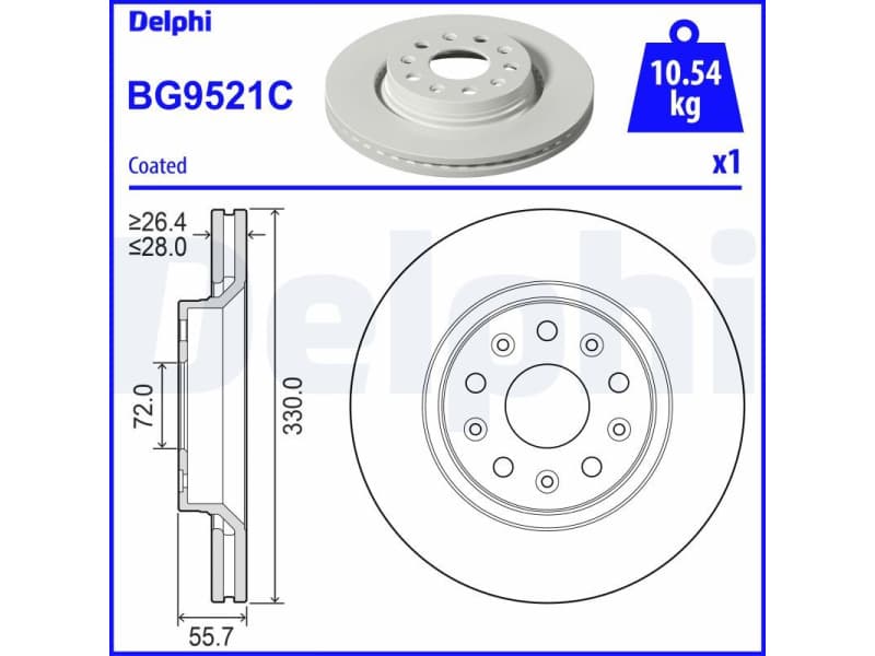 Brake Disc BG9521C