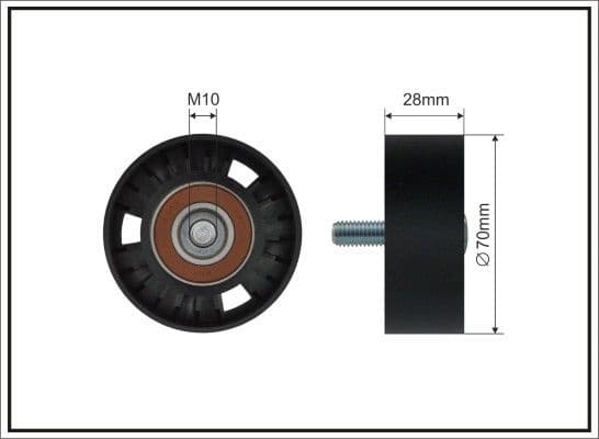 Deflection/Guide Pulley, V-ribbed belt 211-00 SC