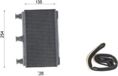 Heat Exchanger, interior heating BEHR AH 115 000S - image 10