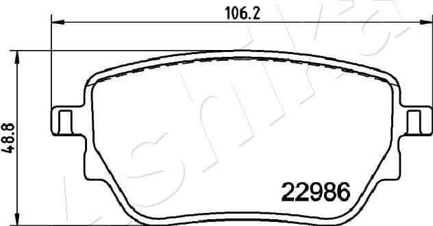 Brake Pad Set, disc brake 51-00-0533