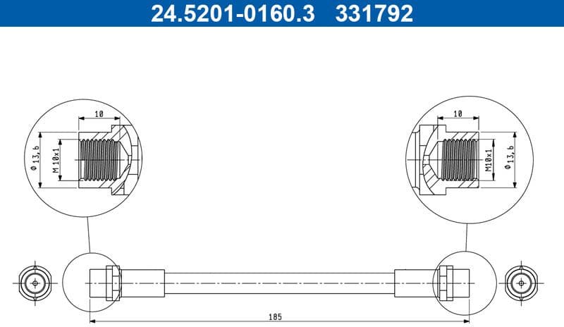 Brake Hose 24.5201-0160.3
