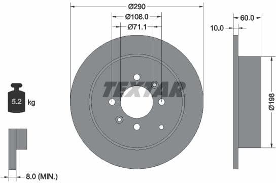 Brake Disc PRO 92080703