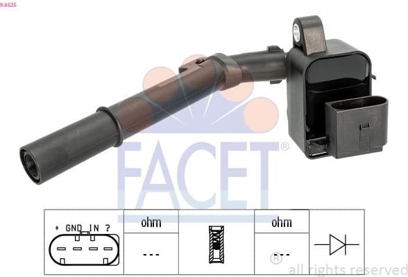 Ignition Coil OE Equivalent 9.6525