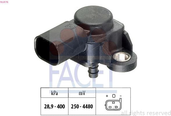 Air Pressure Sensor, altitude adaption Made in Italy - OE Equivalent 10.3175