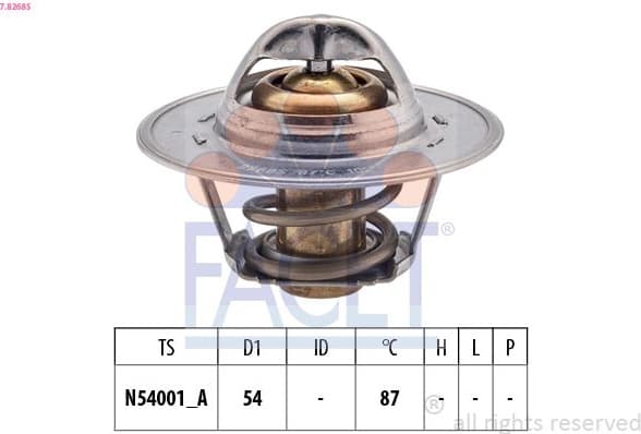 Thermostat, coolant Made in Italy - OE Equivalent 7.8268S