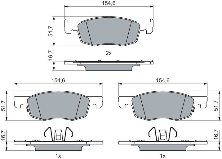 Brake Pad Set, disc brake 0 986 460 018 - image 6