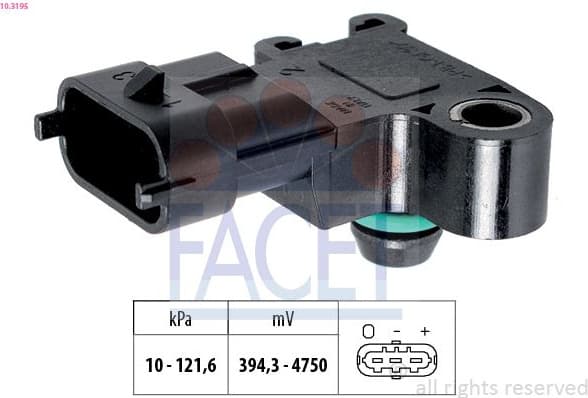 Air Pressure Sensor, altitude adaption Made in Italy - OE Equivalent 10.3195