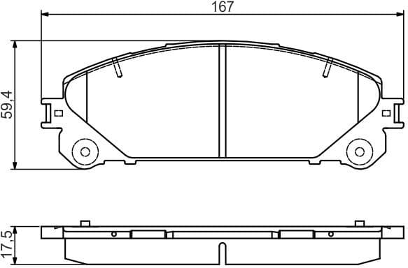 Brake Pad Set, disc brake 0986495169 - image 14