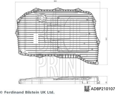 Hydraulic Filter, automatic transmission Blue Print Solution ADBP210107 - image 3