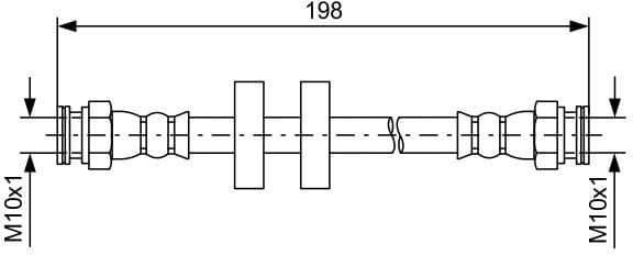 Brake Hose 1 987 481 581 - image 2