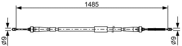 Cable Pull, parking brake 1987482637 - image 2
