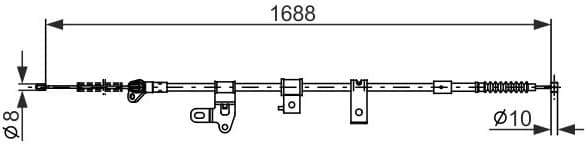 Cable Pull, parking brake 1987482306 - image 2
