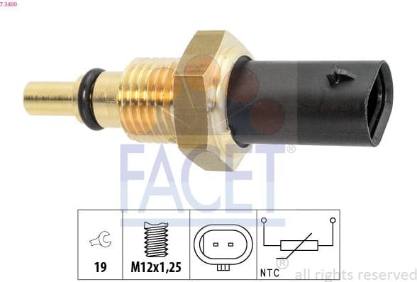 Sensor, fuel temperature Made in Italy - OE Equivalent 7.3400