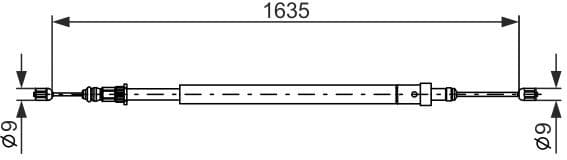 Cable Pull, parking brake 1 987 477 582 - image 5