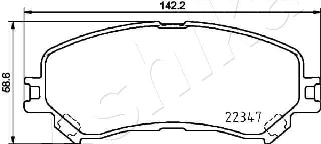 Brake Pad Set, disc brake 50-00-0707 - image 2