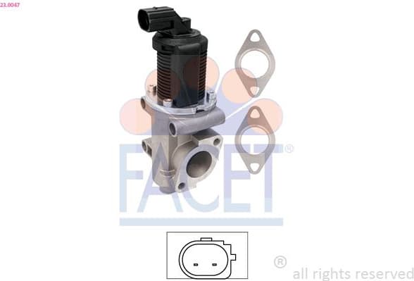 EGR Valve Made in Italy - OE Equivalent 23.0047