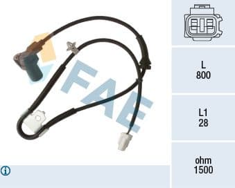 Sensor, wheel speed 78494