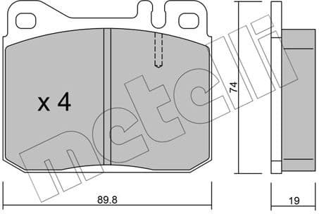 Brake Pad Set, disc brake 22-0011-2
