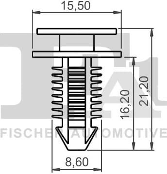 Clip, trim/protection strip 33-10036.25 - image 2