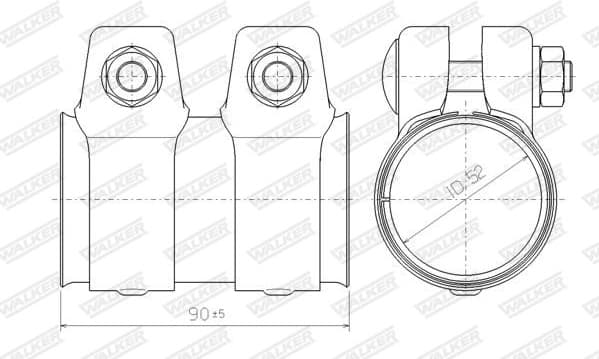 Pipe Connector, exhaust system 80724 - image 3