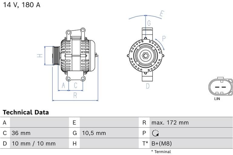 Alternator 0 986 086 030