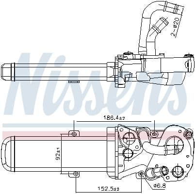 Cooler, exhaust gas recirculation 989412