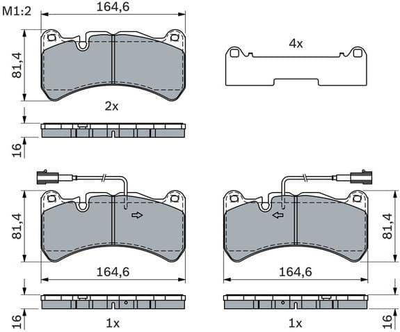 Brake Pad Set, disc brake 0 986 424 104 - image 2