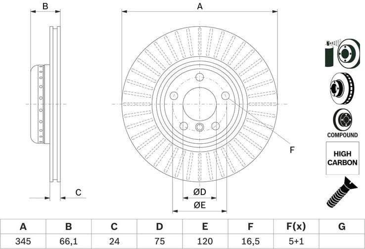Brake Disc 0986479E06 - image 9