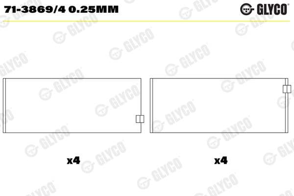 Connecting Rod Bearing 71-3869/40.25MM - image 2