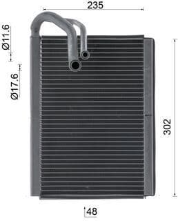 Evaporator, air conditioning BEHR AE 222 000S - image 10