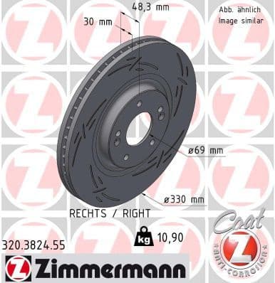 Brake Disc BLACK Z 320.3824.55